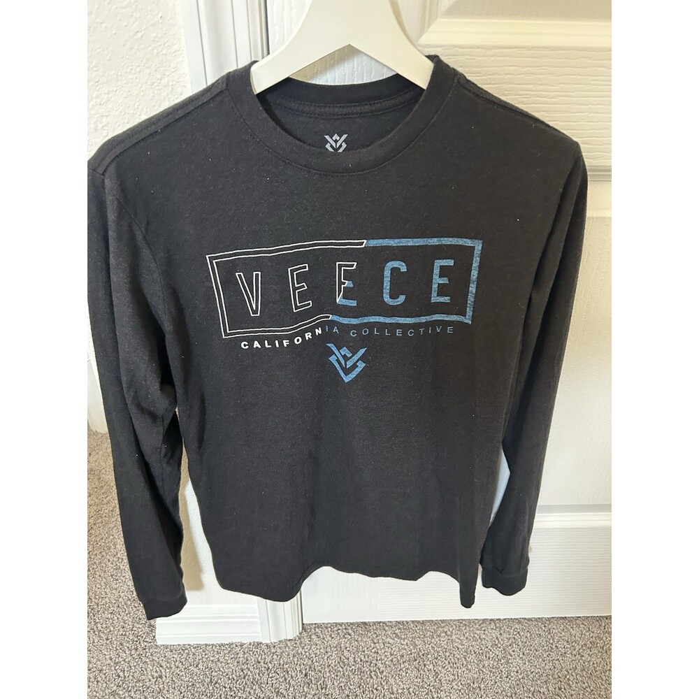 Veece Brand Men’s Long Sleeve T-Shirt Small Streetwear Skater Casual Cotton/poly